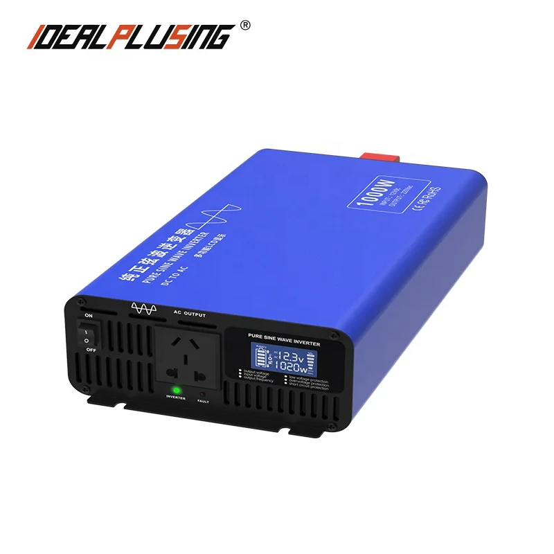  Фабрика 1000W солнечный инвертор 12В/24В/48В 60В 72В постоянного тока ac Чистая Синусоидальная волна инвертирующий усилитель мощности