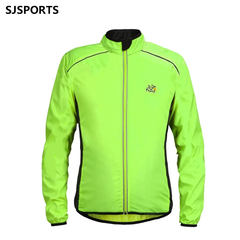 Men Cycling Jacket Reflective Ultralight Road Mountain Bike Long Waterproof Windproof Jackets Loose Bicycle Windbreaker