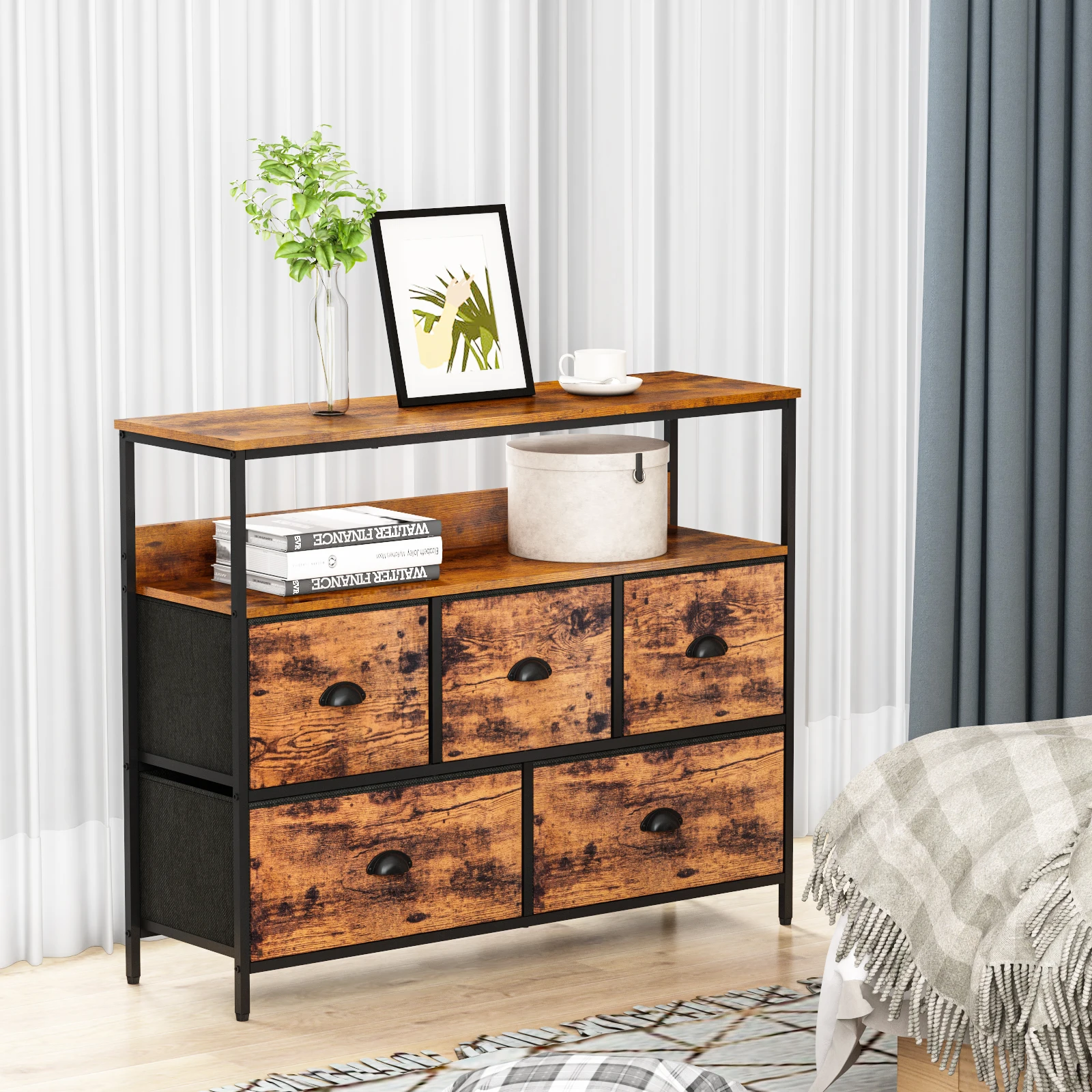 Hot Selling Furniture Entryway Hallway Entrance MDF Solid Wood Glossy Modern Console Table With Drawers