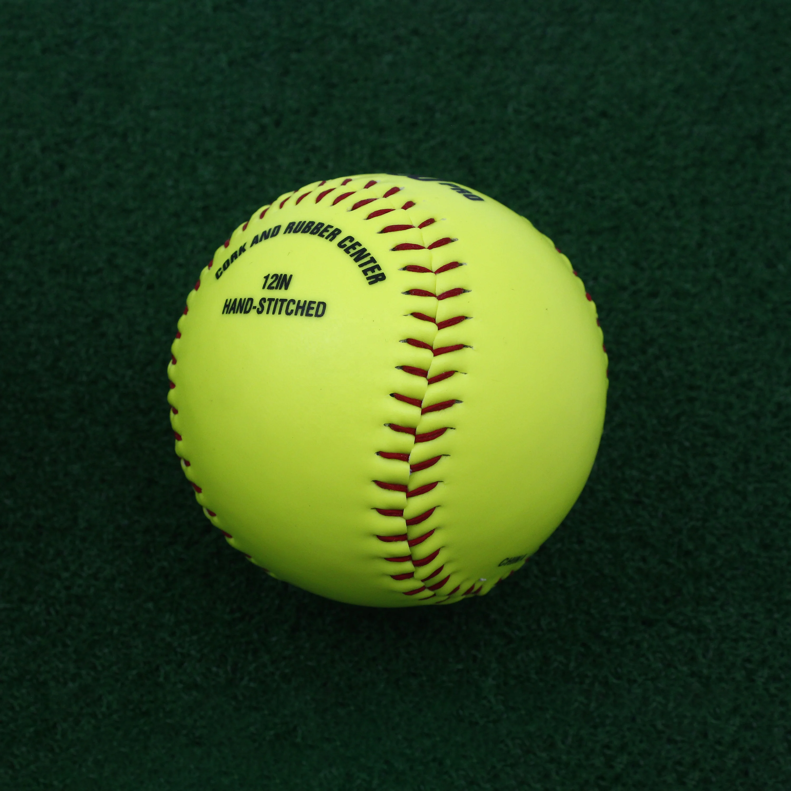 Factory Price 12 Inch Synthetic Leather Cover Softball High Grade Cork Center WESTON S300Y PRO