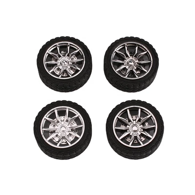 Plastic Toy Car Wheels 30mm 2.5mm DIY Robot Tyre Toy Car Accessories
