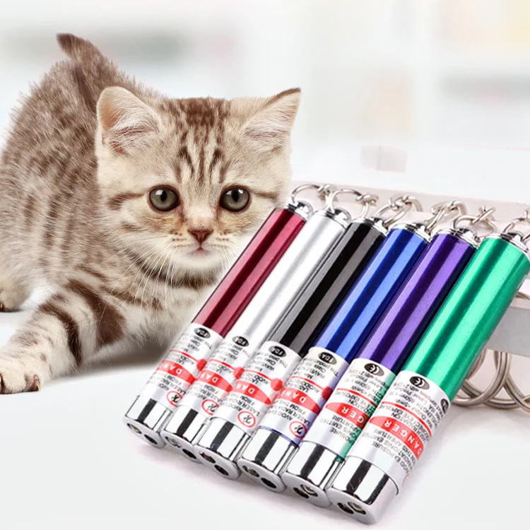 Cat Laser Toy Pen Interactive Toys for Indoor 7 Switchable Patterns Long Range 3 Modes Training Exercise Chaser Toy  USB