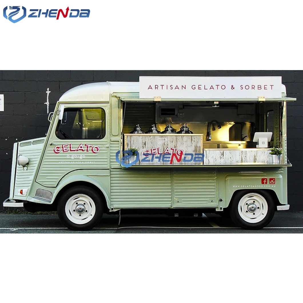 Wholesale Food Truck/Zhenda High Quality Citroen Dining Truck/Street Electric Food Truck Coffee Beverage Beer Truck