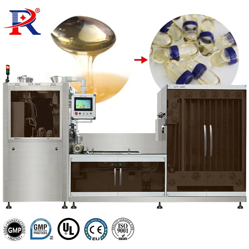  NJY 300C Automatic Capsule Filler Size 00 3# Fish Oil Gel Filling Machine For