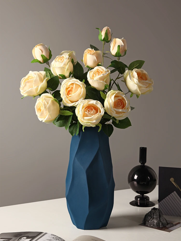 Irregular shape four-color vase home decoration ornaments ceramic vase modern decoration Nordic style home