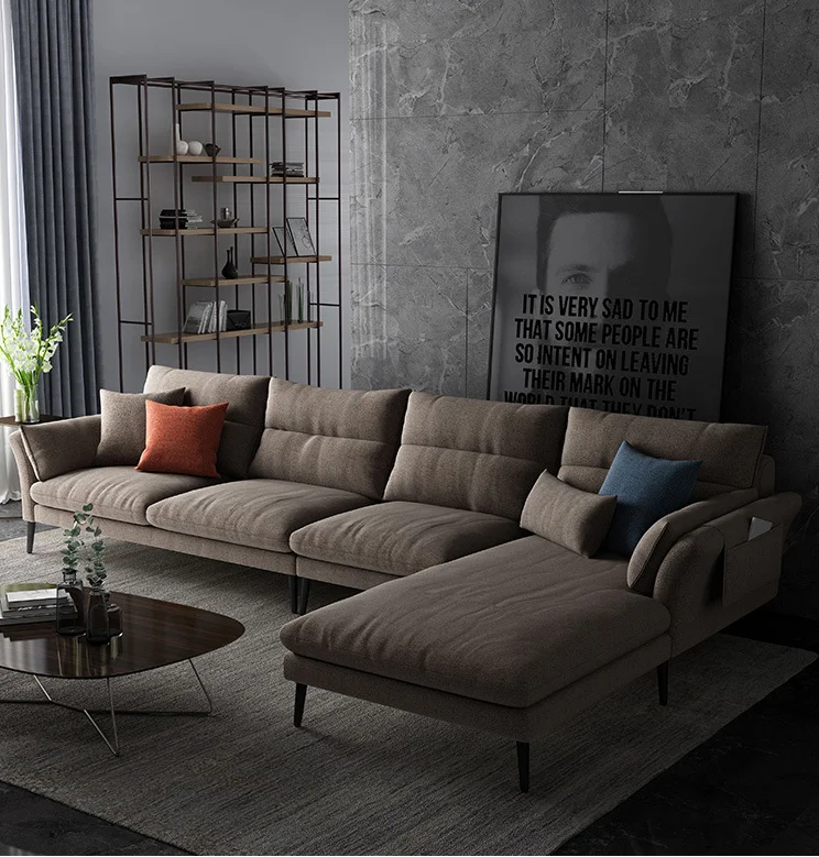 
Modern Home Furniture Fabric Sectional Couch Living Room Sofas 