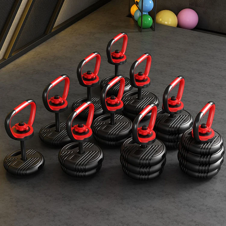 PJ Free weights body building custom logo dumbbell kettlebell sets 15kg 20kg 30kg 40kg 50kg weights Adjustable Dumbbell