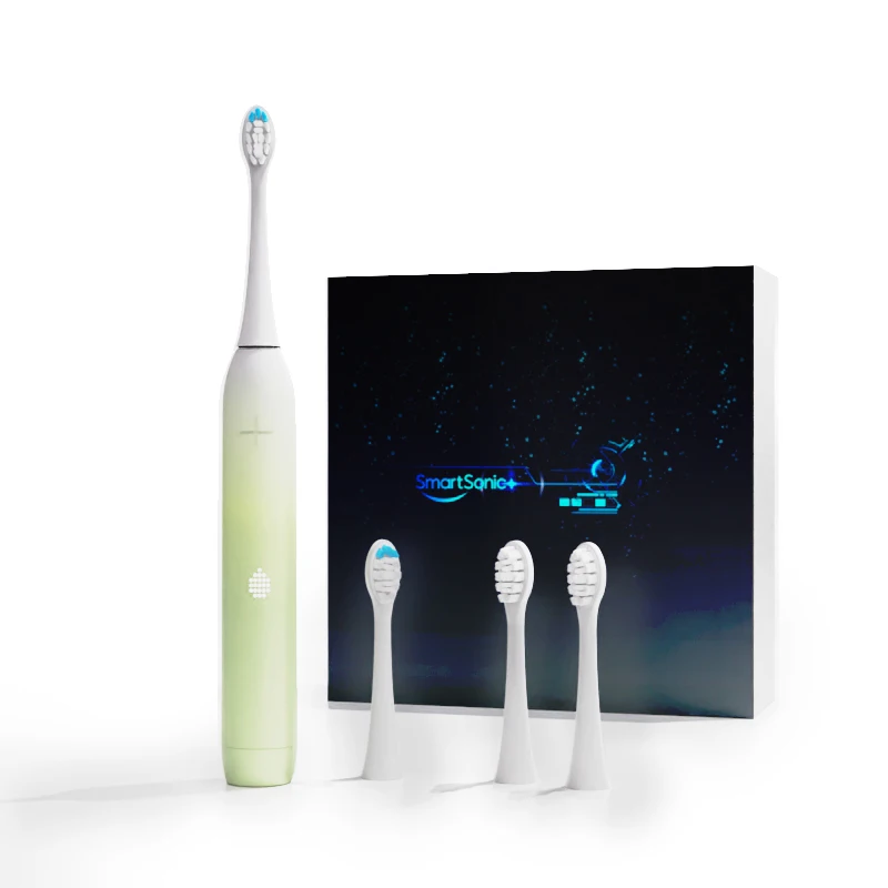 Custom Own Brand Pressure Sensor Turn ON / Off Electric Toothbrush LED Display with Travel Case