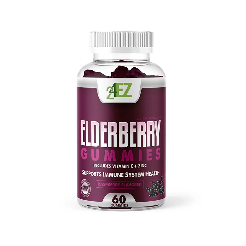Elderberry Gummy healthcare supplement powerful immune system boost dedend harmful bacteria elderberry gummies
