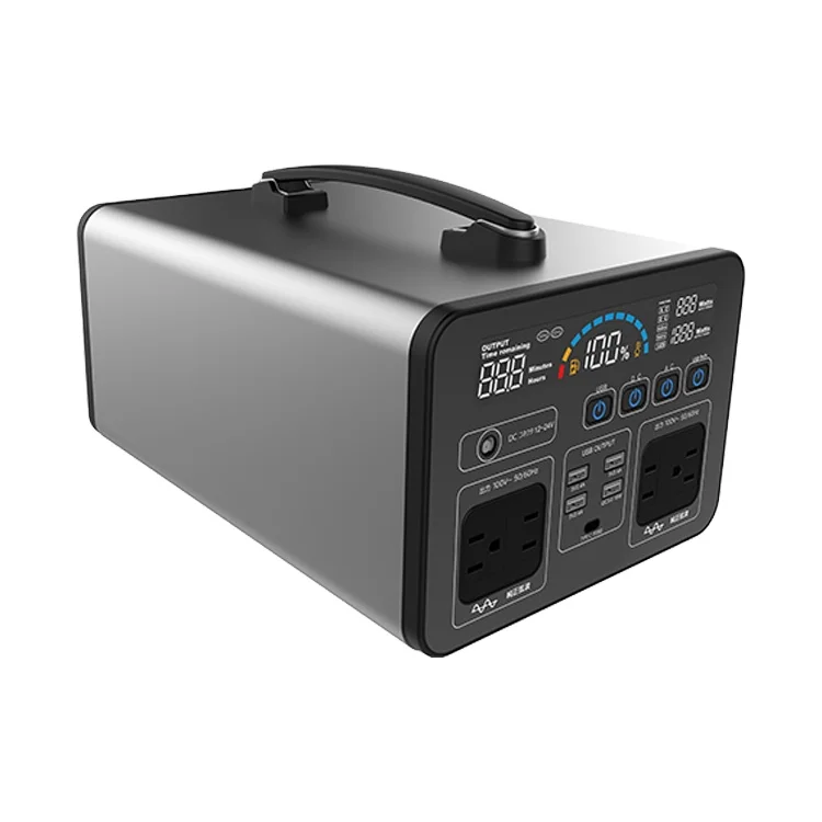 Водонепроницаемая портативная солнечная электростанция высокой емкости с двумя Usb-портами типа C, 2000 Вт