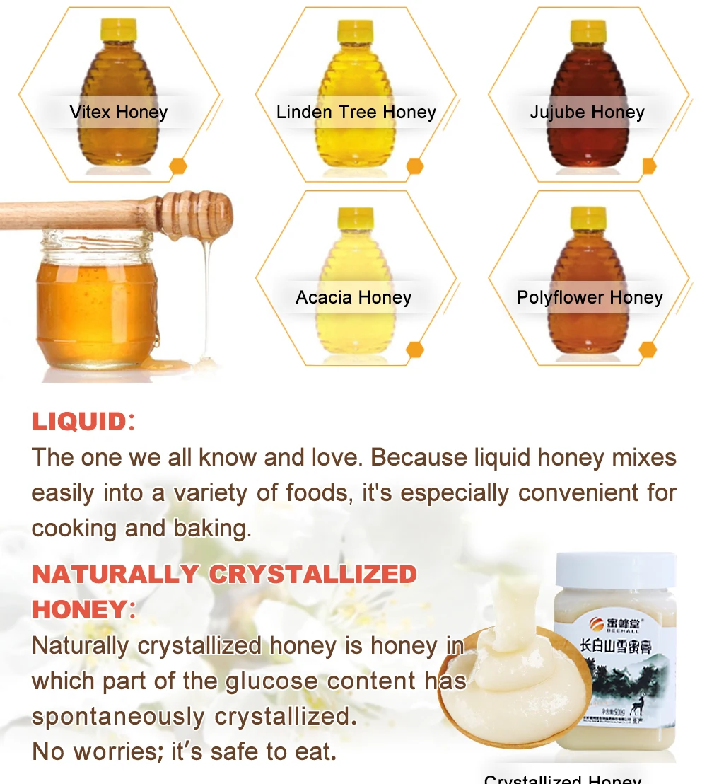 BEEHALL 500g Pure Bee Honey Vitex Honey