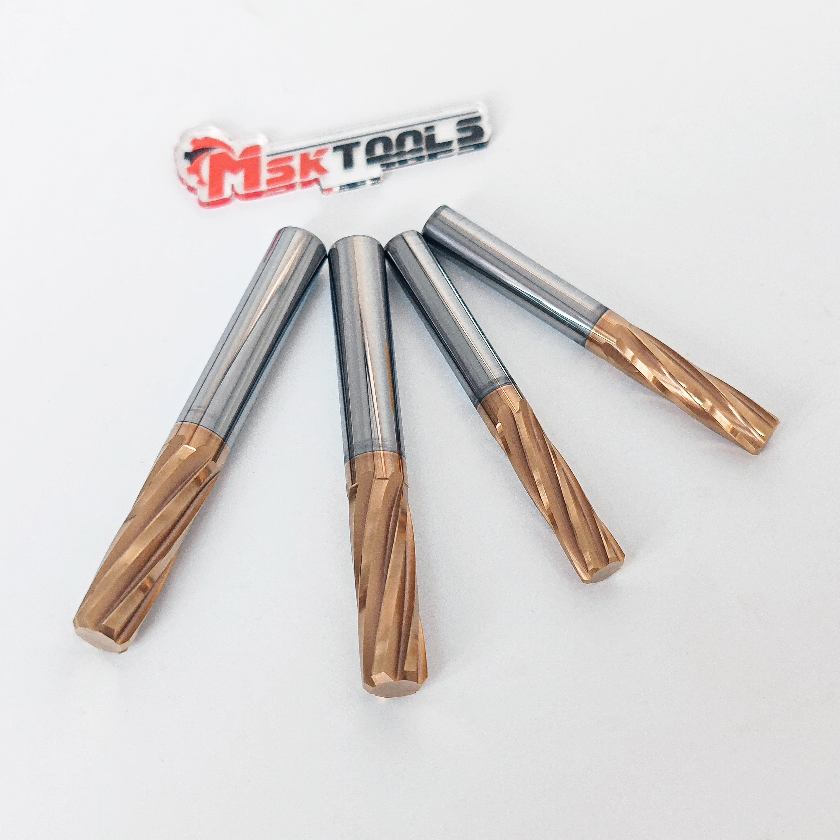 Tungsten Steel Straight Groove Coating Reamer High Precision Machine Alloy Reamer