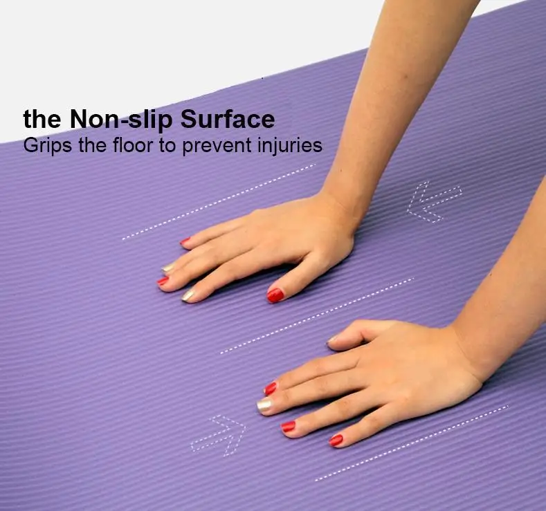 15mm Eco-friendly Oem Extra Thick Anti-slip Exercise Yoga & Pilates Customized Logo Nbr Yoga Mat