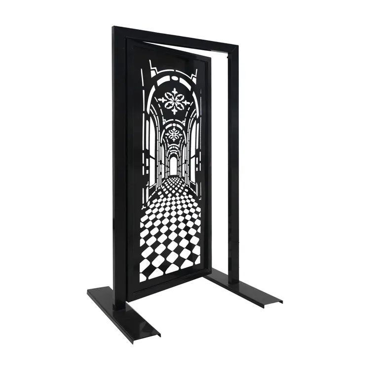 Кованые декоративные панели для ограждения из цветов и листьев украшения дома