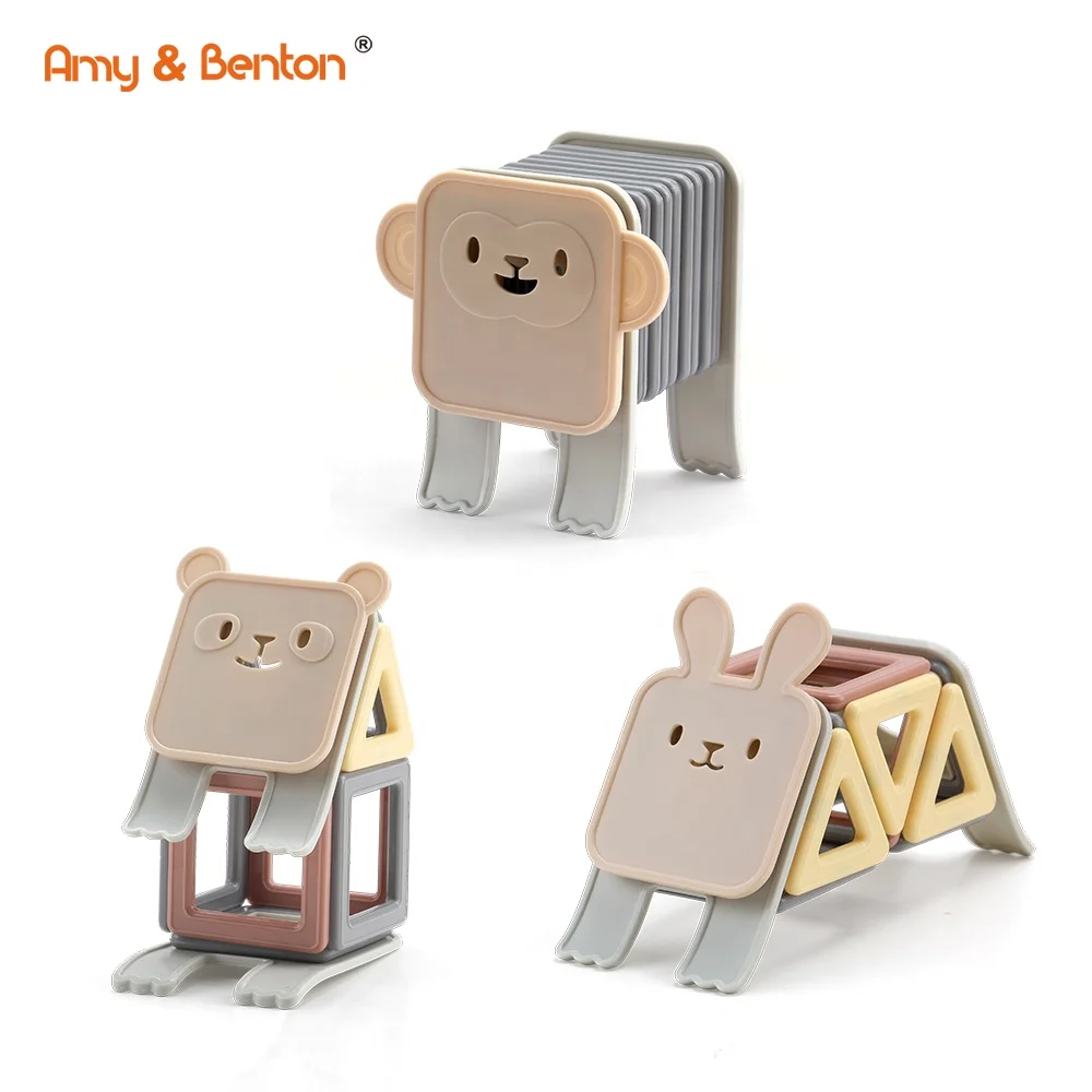 Amy Benton 88pcs Magnetic blocks Animal Series Magnet Blocks Educational Toys for children