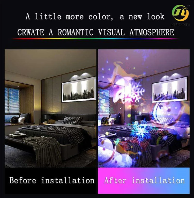 Indoor Festival Decor LED Wall Projection Light IP22 Warm White Laser Snowflake Christmas Projection Christmas Laser Light