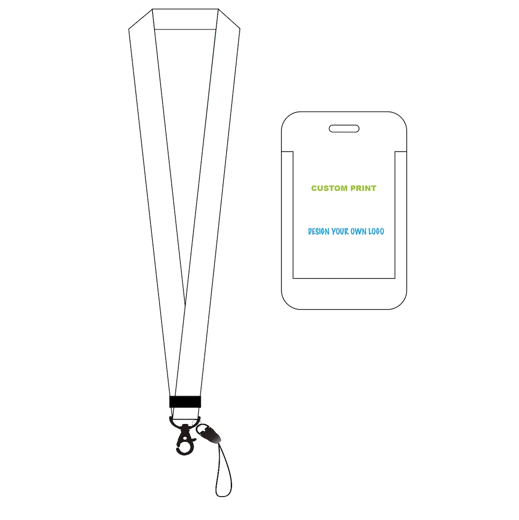 DNC Popular Printed Movie Custom Cartoon logo Lanyard with Id Holder