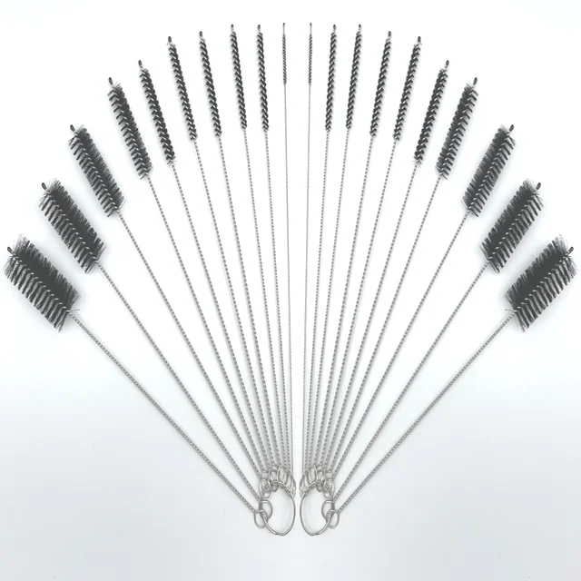 Professional factory processing glassware spout cleaning brush nylon test tube straw brush water bottle cleaner