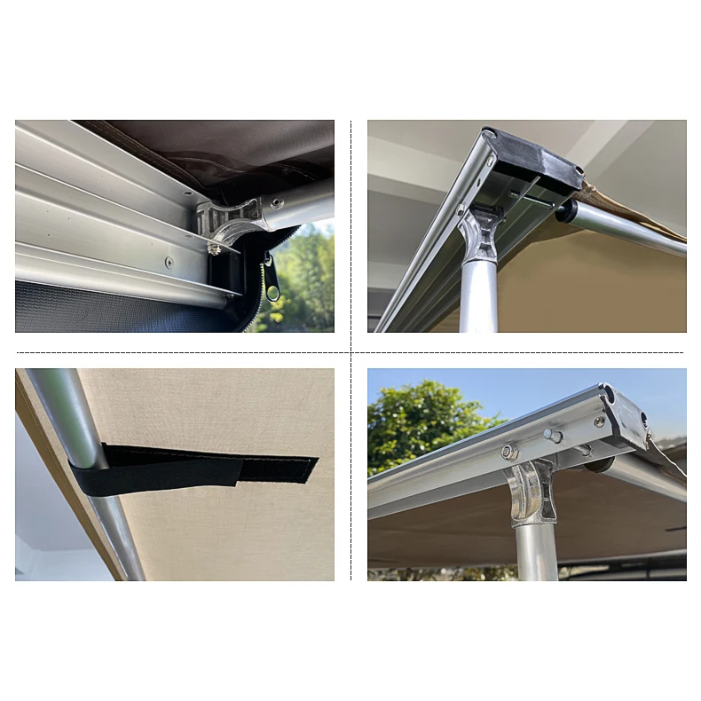 CLM Cheap Wholesale 420D Oxford waterproof retractable Canopy Car Roof Side Awning Tent With Annex