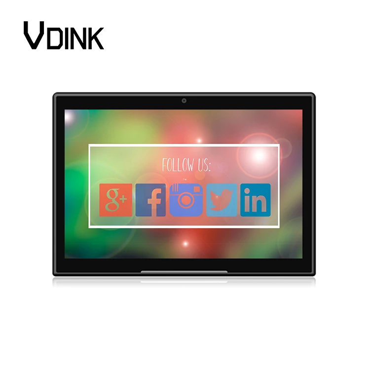 Vdink Portrait Touch Screen L Shape OEM Customer Feedback Evaluator Bank Restaurant Ordering Desktop Android Tablet