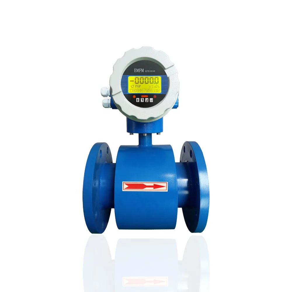 digital remote 10 inch DN250 electromagnetic chilled water flow meter electromagnetic flow meter