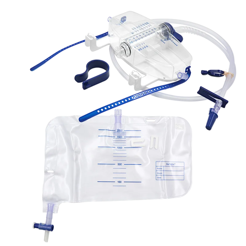 JCMED 2000ml Medical Silicone Urine Collector Bag