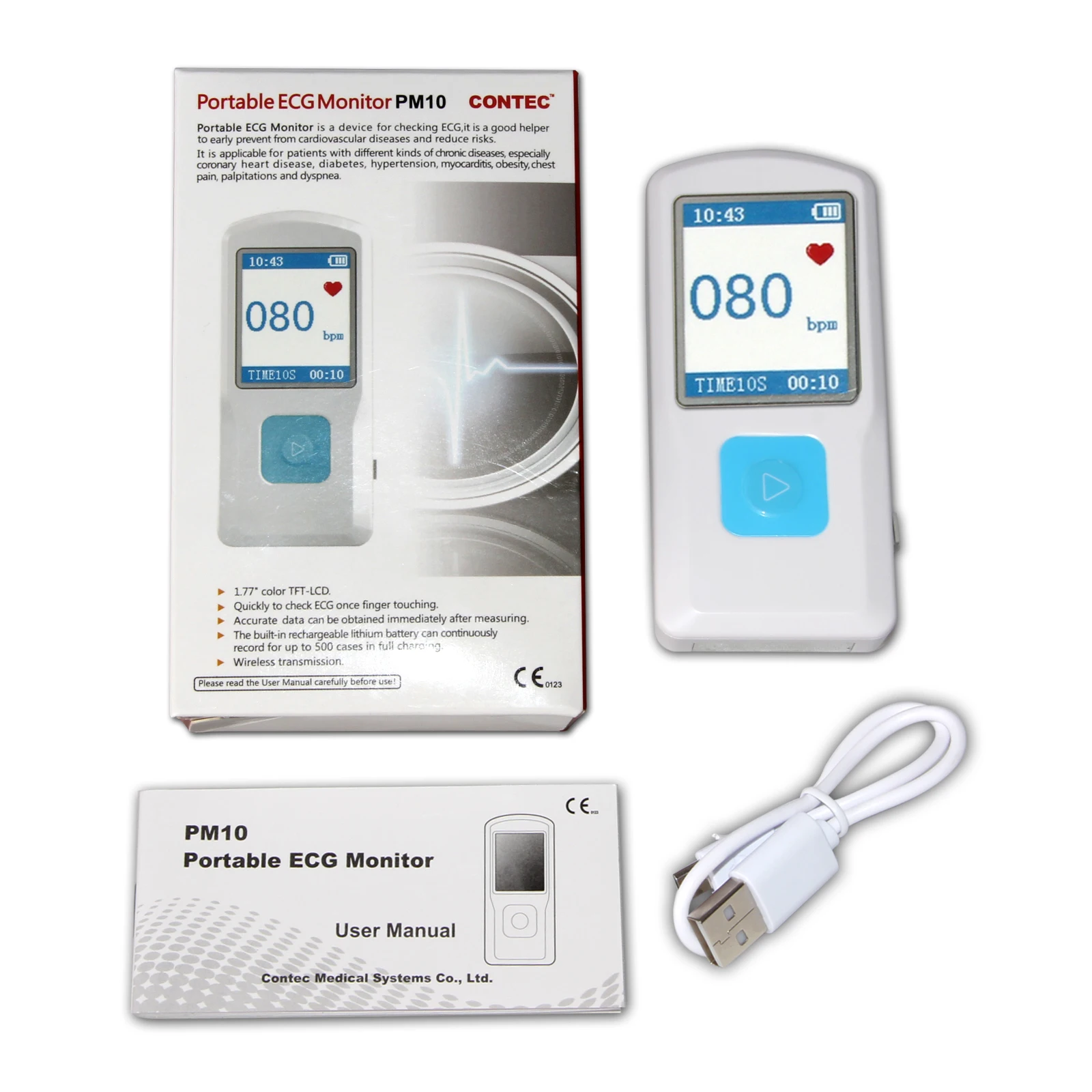 CONTEC PM10 medical diagnostic BT ecg/ecg BT portable holter ecg