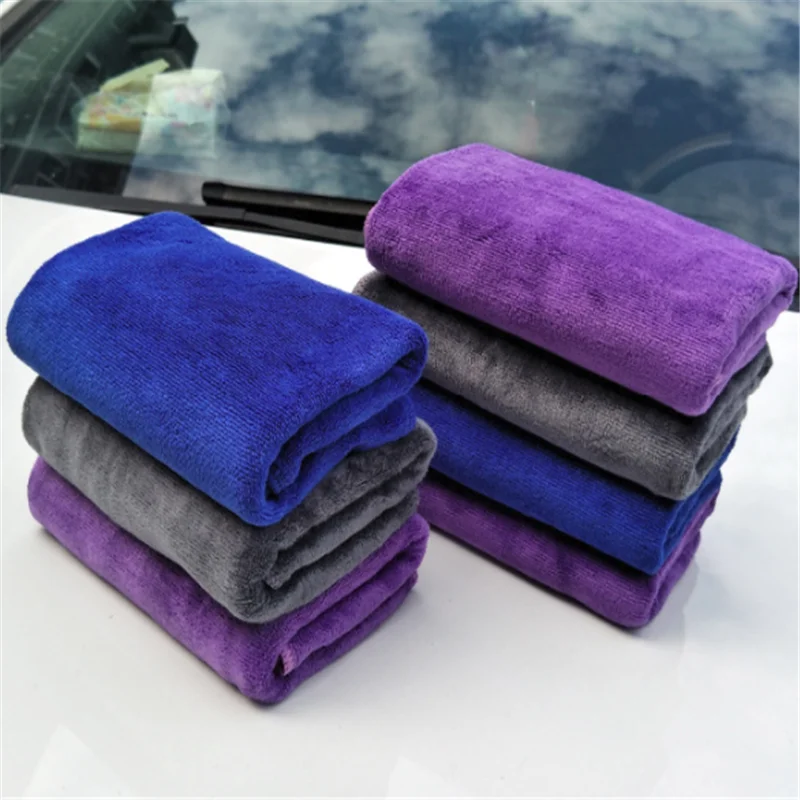 Hot Selling Thick Absorbent Hair Polishing 30*70CM Wool Non-hair Cleaning Microfiber Car Wash Cloths Towel