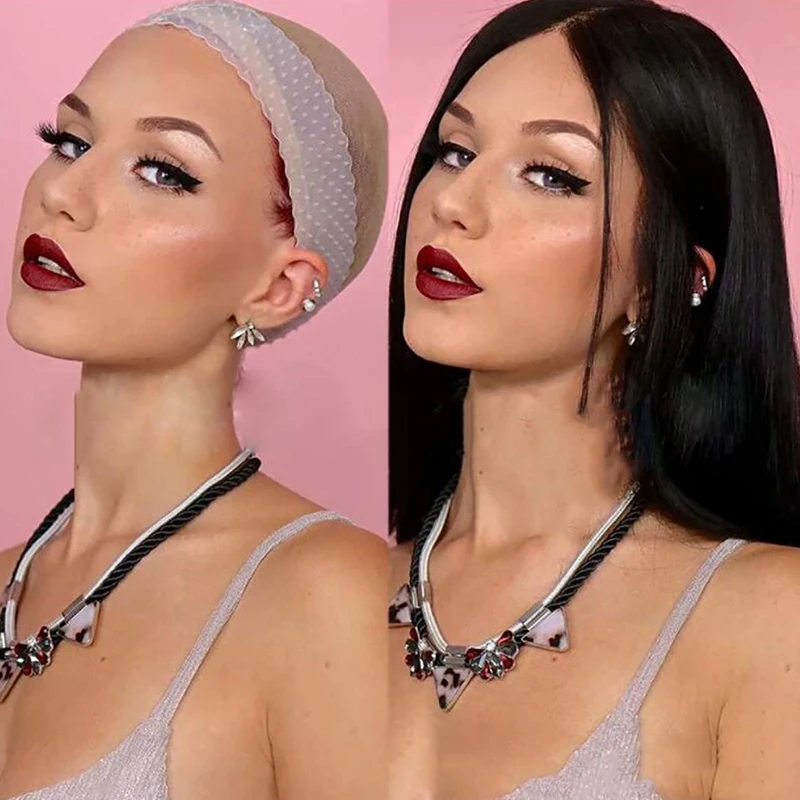 Китайская Высококачественная силиконовая повязка на голову, противоударный парик, повязка на голову, фиксированная эластичная повязка для париков