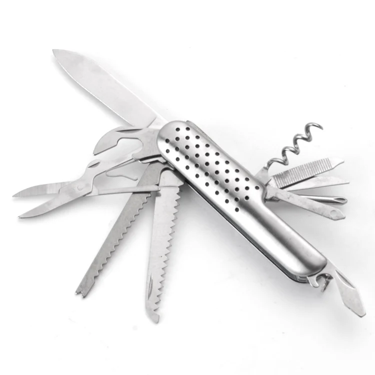 
Factory Wholesale Multi-function Stainless Steel Knife Multi-purpose Military Folding Survival Outdoor Camping Tool 