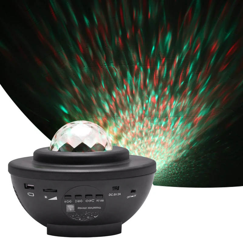 Nebula Starry Sky Projector Night Light USB Star Music LED Light Timer Led Moon Lamp With Remoter For Room Decoration Gift