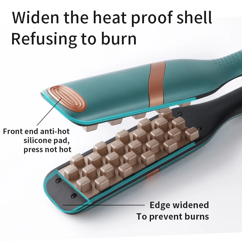 New design multifunctional curler Dual purpose electric splint straightening fluffy