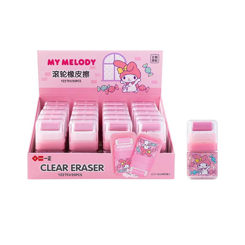 DHF774 New Arrival wholesale carton Melody Pochacco roller eraser student smear cute creative rubber stationery for children