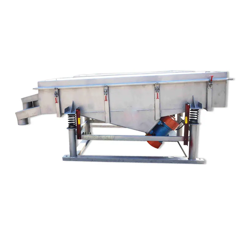 New granules horizontal vibrating sieve  vibrator screen for liquid soil paper pulp coal diamond sawdust cassava