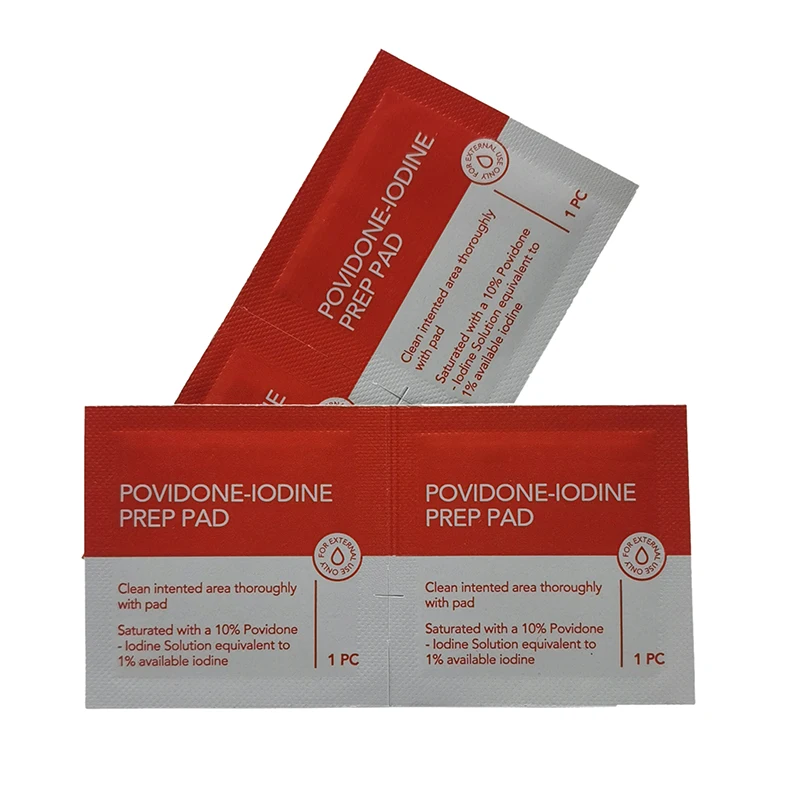OEM/ODM Hot Sale Portable Disposable Antiseptic Pad Small Povidone Lodine Prep Pad