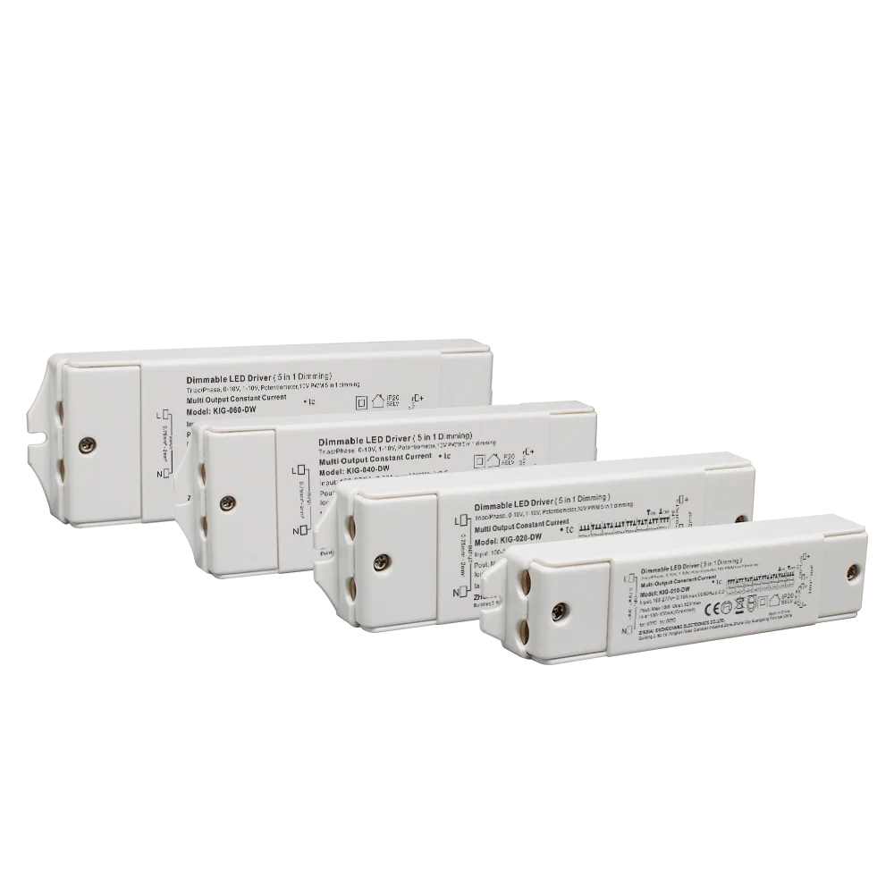 IP20 constant current ul 48v lighting track dali 10w 20w 40W 60W din rail terminal block led driver