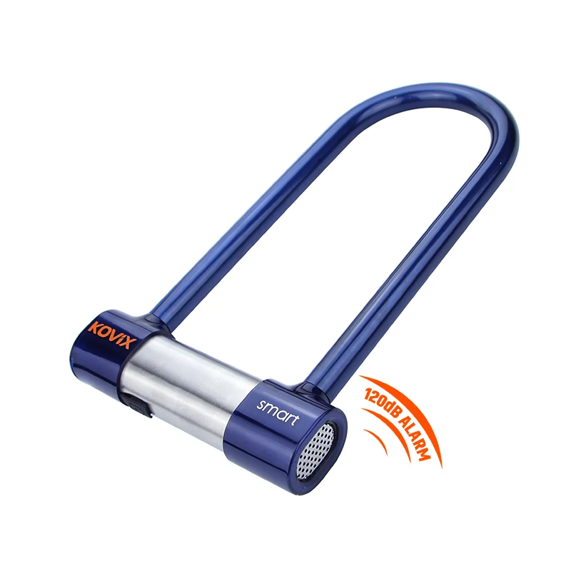 Multi-Occasion Use Hardened Steel Bike U Lock 120Db Anti-Theft Security Alarm U Lock