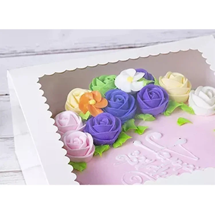 Wholesale Print Packaging Cake Cookie Jewelry Clothes Baking Food Wedding Invitations Have Clear Drawer Cover Paper Gift Box
