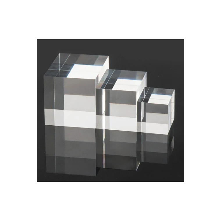 crystal plexiglass cube brick  50mm 60mm 80mm acrylic solid magic cubic virginal acrylic material watch bracelet displaying base