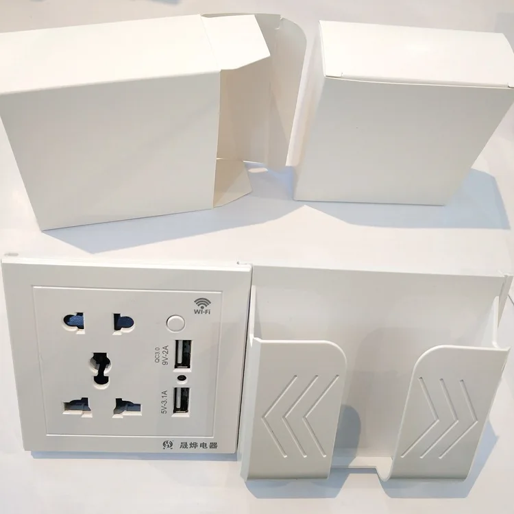 Factory direct 86 type tuya smart QC3.0 fast charge hotel office home WIFI control five hole wifi socket with USB