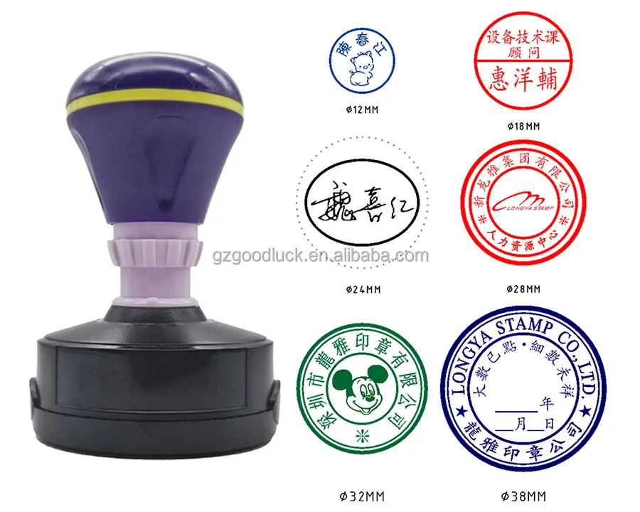 Personalized Signature Pre Inked Stamp Shell/Custom Rubber Stamp Mount