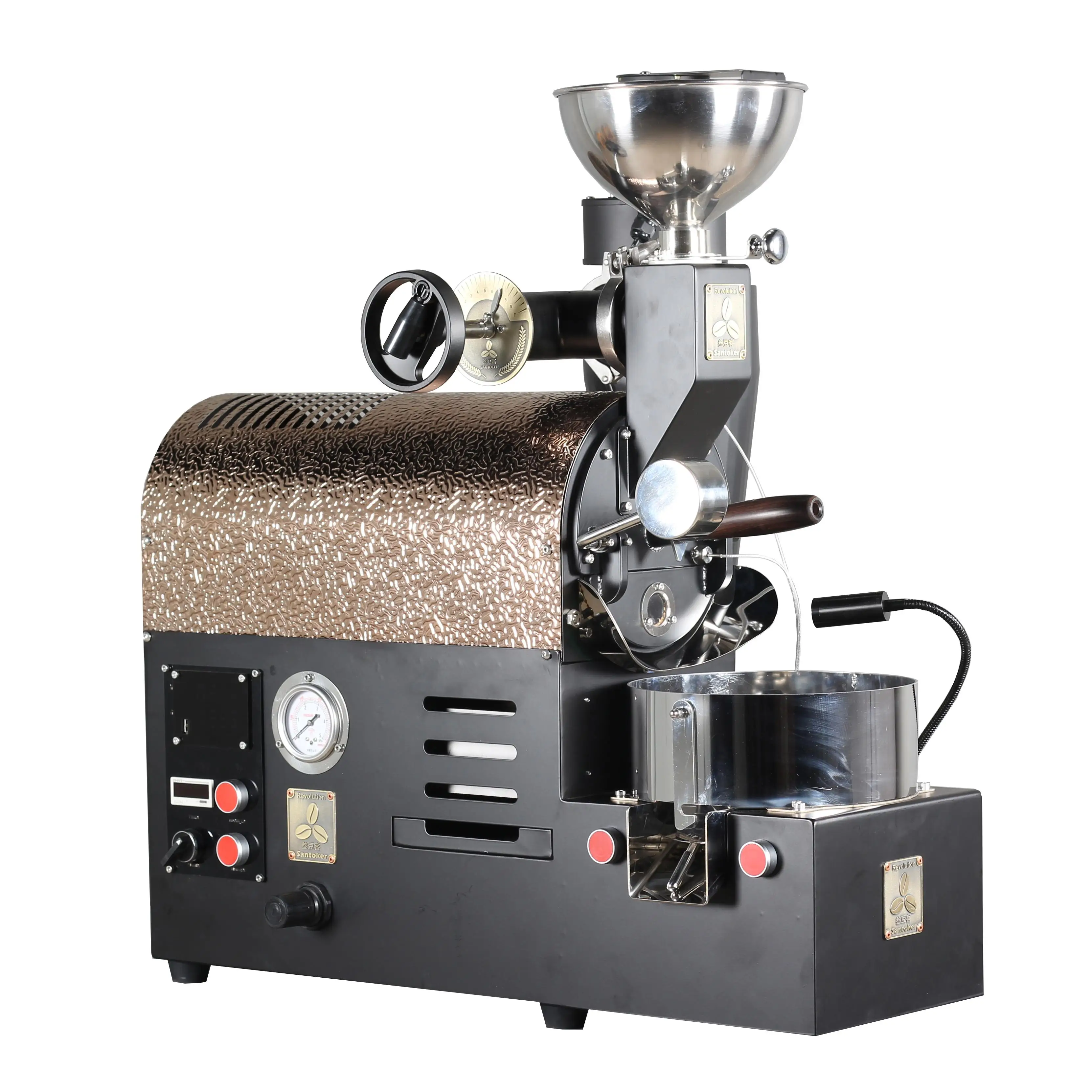 
CHR500 Newly designed semi-hot air boutique roasting machine home coffee roaster 