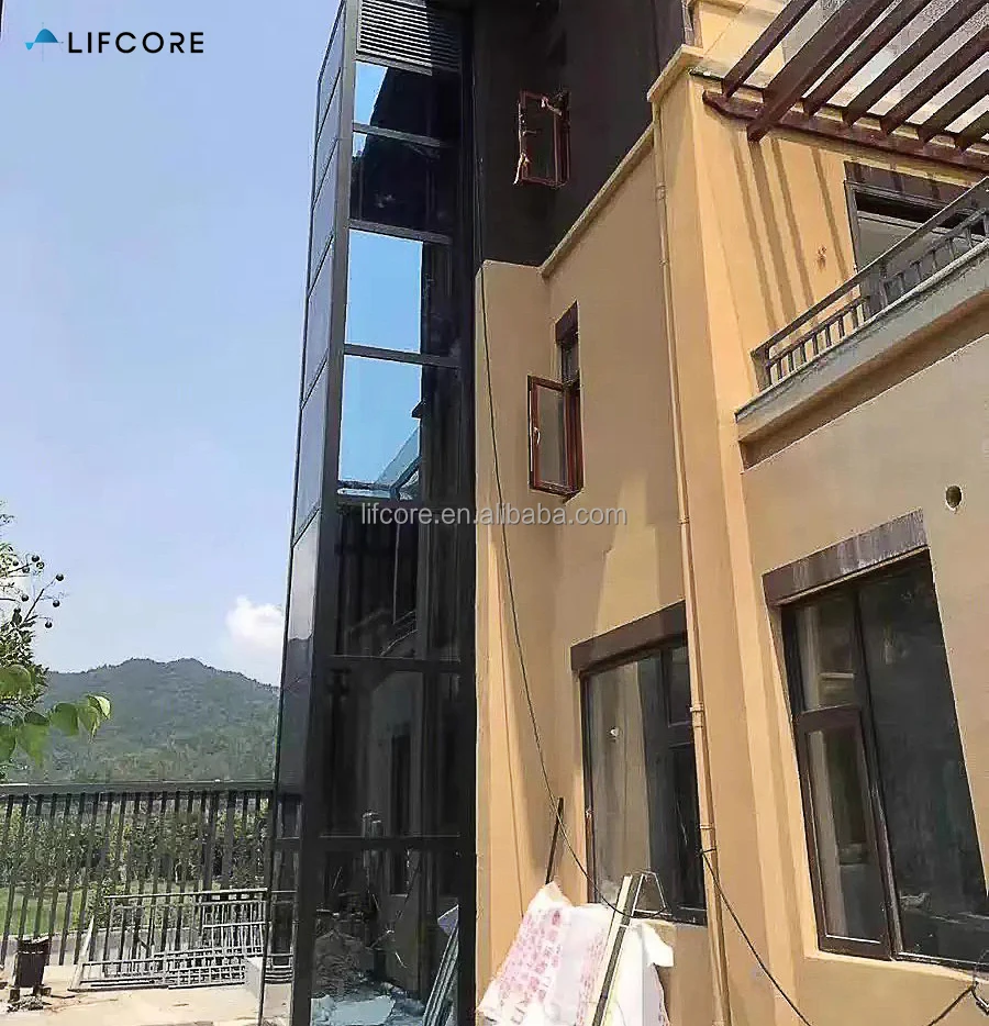 Outdoor indoor house elevator lift passenger 3 floors home lift for villa