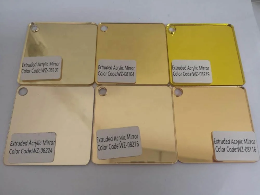 Wholesale Hot Sell Gold Rose Acrylic Mirror Sheet Plastic Mirror 4ft*8ft