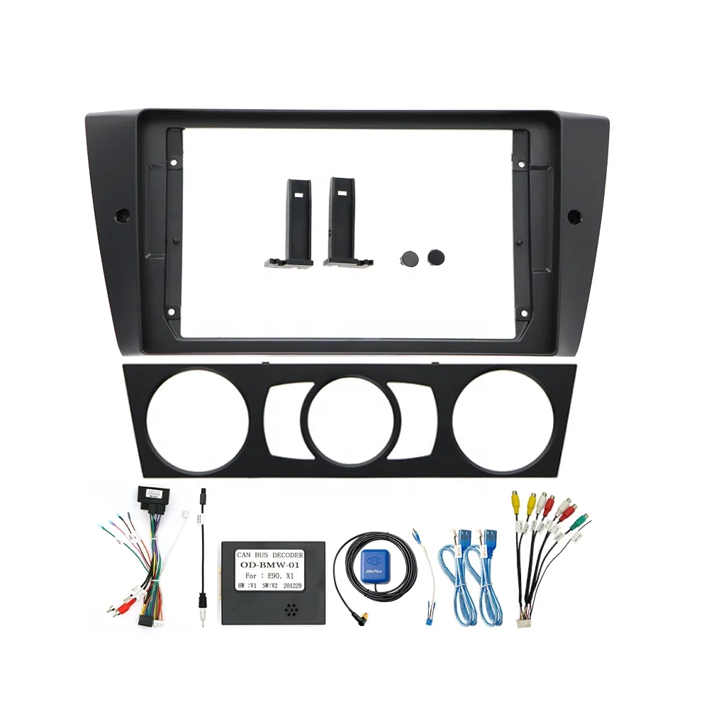 Meihua Car Navigation Wiring Harness for BMW 3 Series E90 / E92 /E93 2005-2012 GPS Player with Plastic Frame