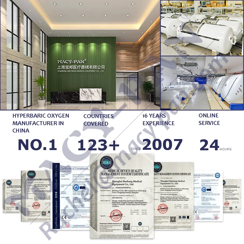 Macy Pan Hyperbaric Soft Chamber Low Pressure 1.5 ATA Lying Hyperbaric Oxygen Chamber Inflatable Hyperbaric Camera