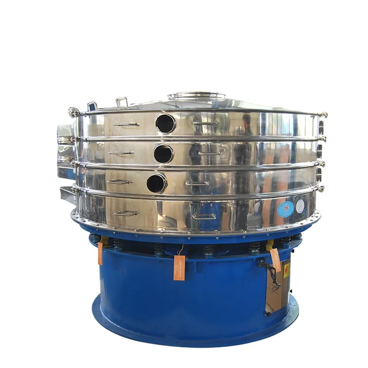 High Efficiency Fine Mesh Powder Screening Machine Industrial Rotary Flour Vibrator Sieve