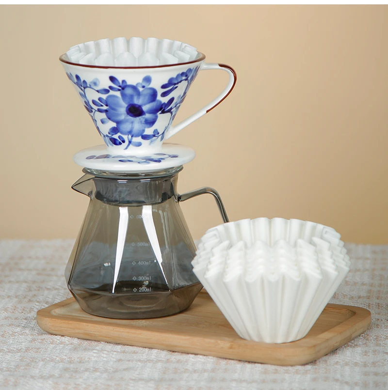 Ecocoffee Coffee Filters Commercial Coffee with Tea Machines 1-4cup Wood Pulp Coffee Filter