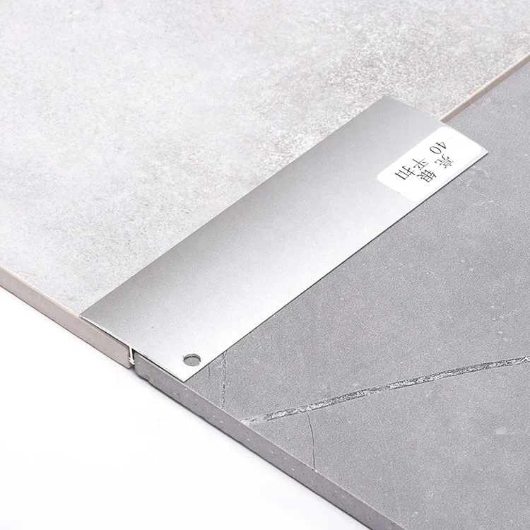 Misumi T40 Custom sliver T-Shape home bathroom aluminum transition strips floor strip dividing tile trim