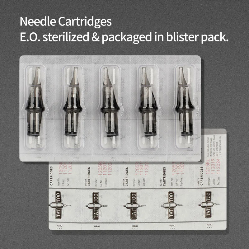 10pcs 0.3MM 0.35MM Round Liner Disposable Sterilized Safety Cartridge Tattoo Needles for Cartridge tattoo machine
